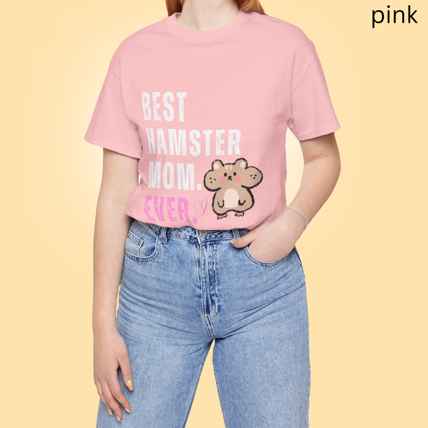 Best Hamster Mom Ever T Shirt, Cute Pet Lover Graphic Tee, Gift for Hamster Owners and Proud Pet Moms