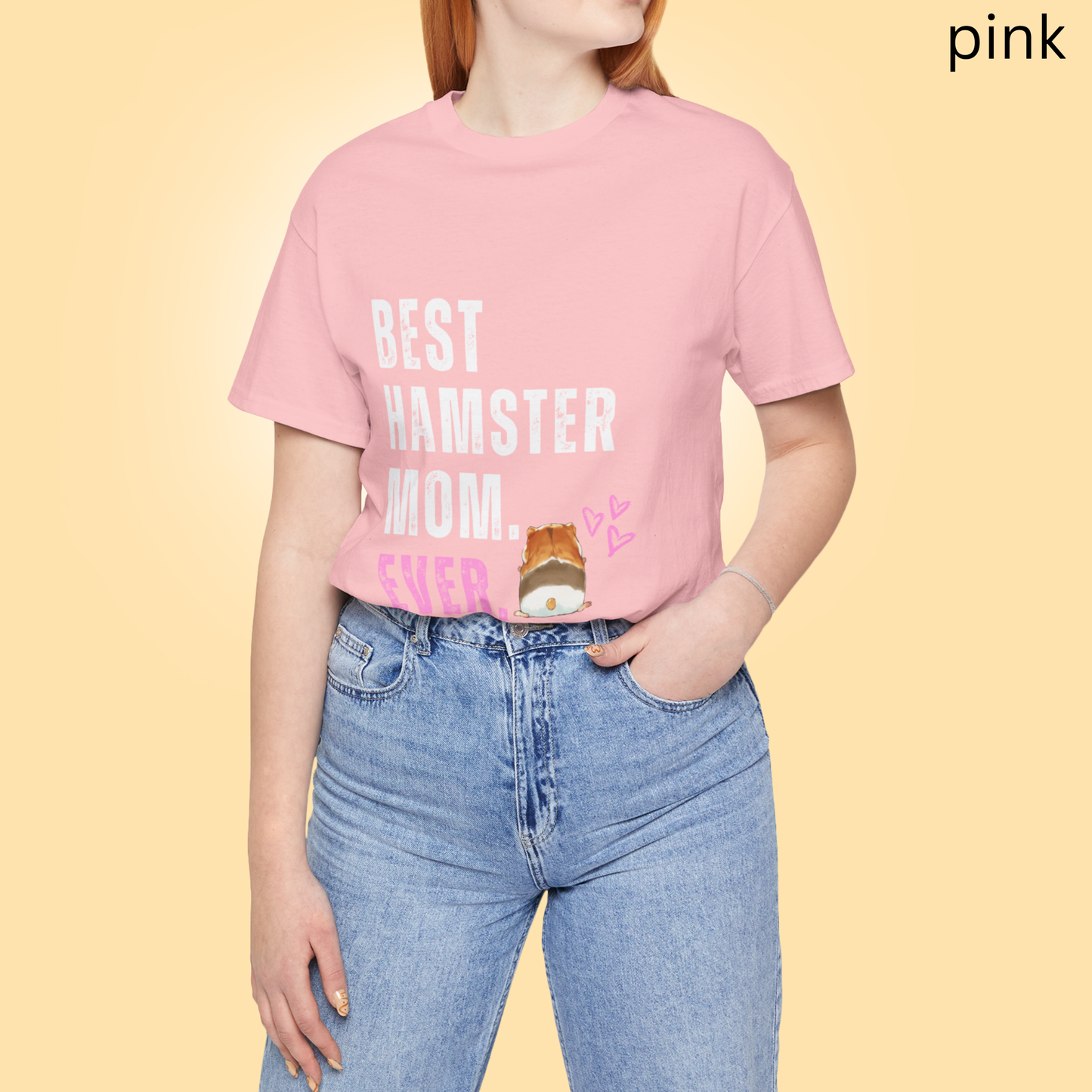 Best Hamster Mom Ever T Shirt - Cute Pet Lover Graphic Tee, Hamster Owner Gift for Women, Funny Rodent Mom Animal Parent Top