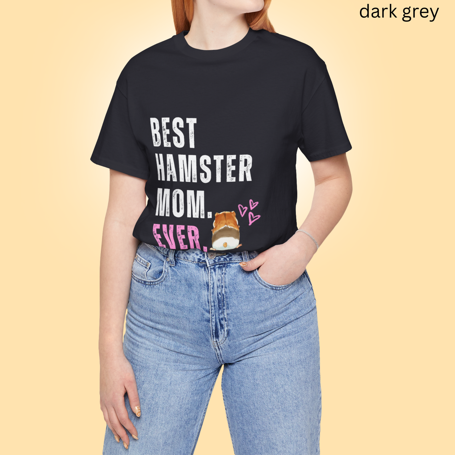 Best Hamster Mom Ever T Shirt - Cute Pet Lover Graphic Tee, Hamster Owner Gift for Women, Funny Rodent Mom Animal Parent Top