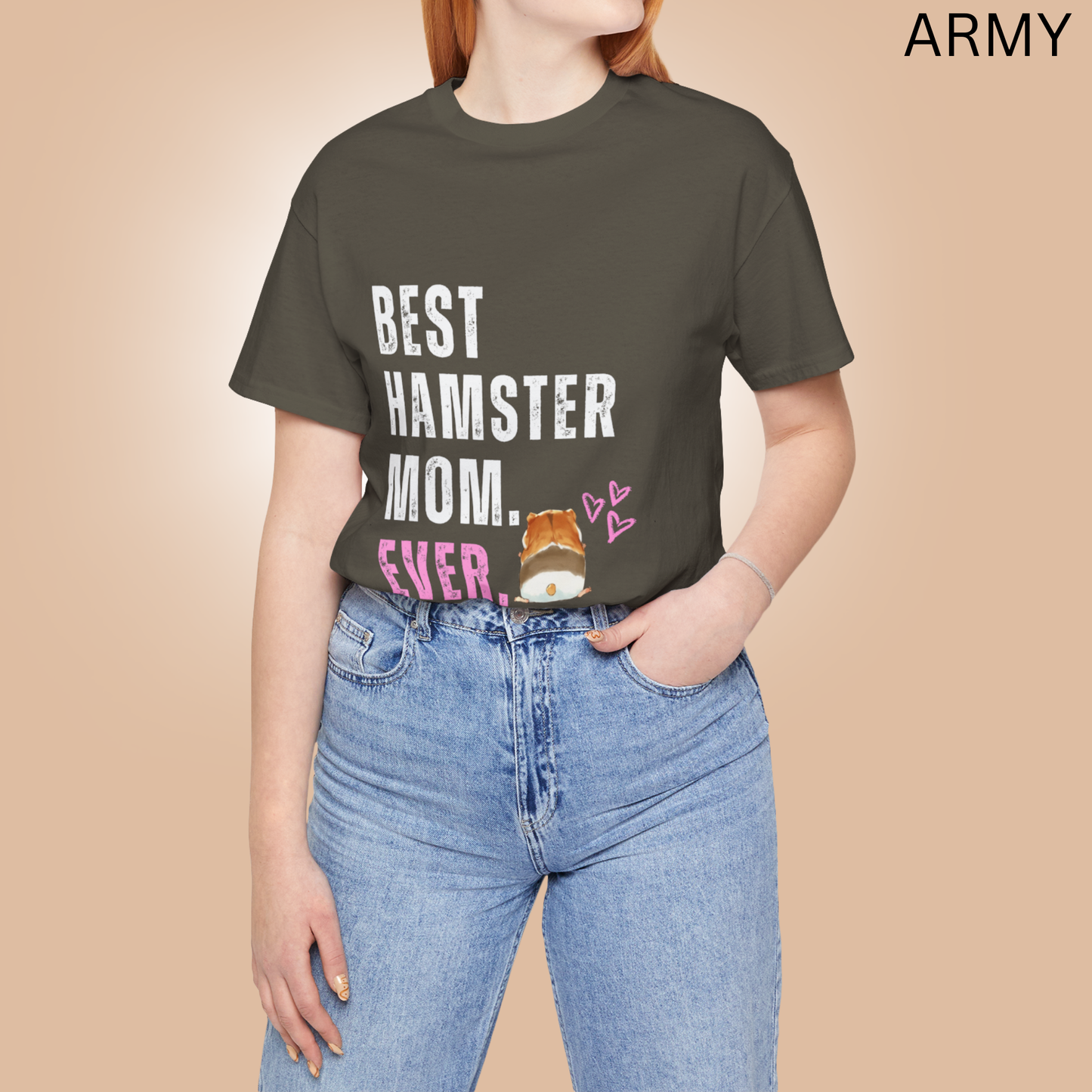 Best Hamster Mom Ever T Shirt - Cute Pet Lover Graphic Tee, Hamster Owner Gift for Women, Funny Rodent Mom Animal Parent Top