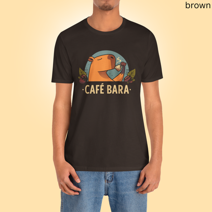 Capybara Coffee T-Shirt - Cute Café Bara Graphic Tee