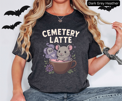 Cemetery Latte Shirt - Cute Coffee Halloween Tee
