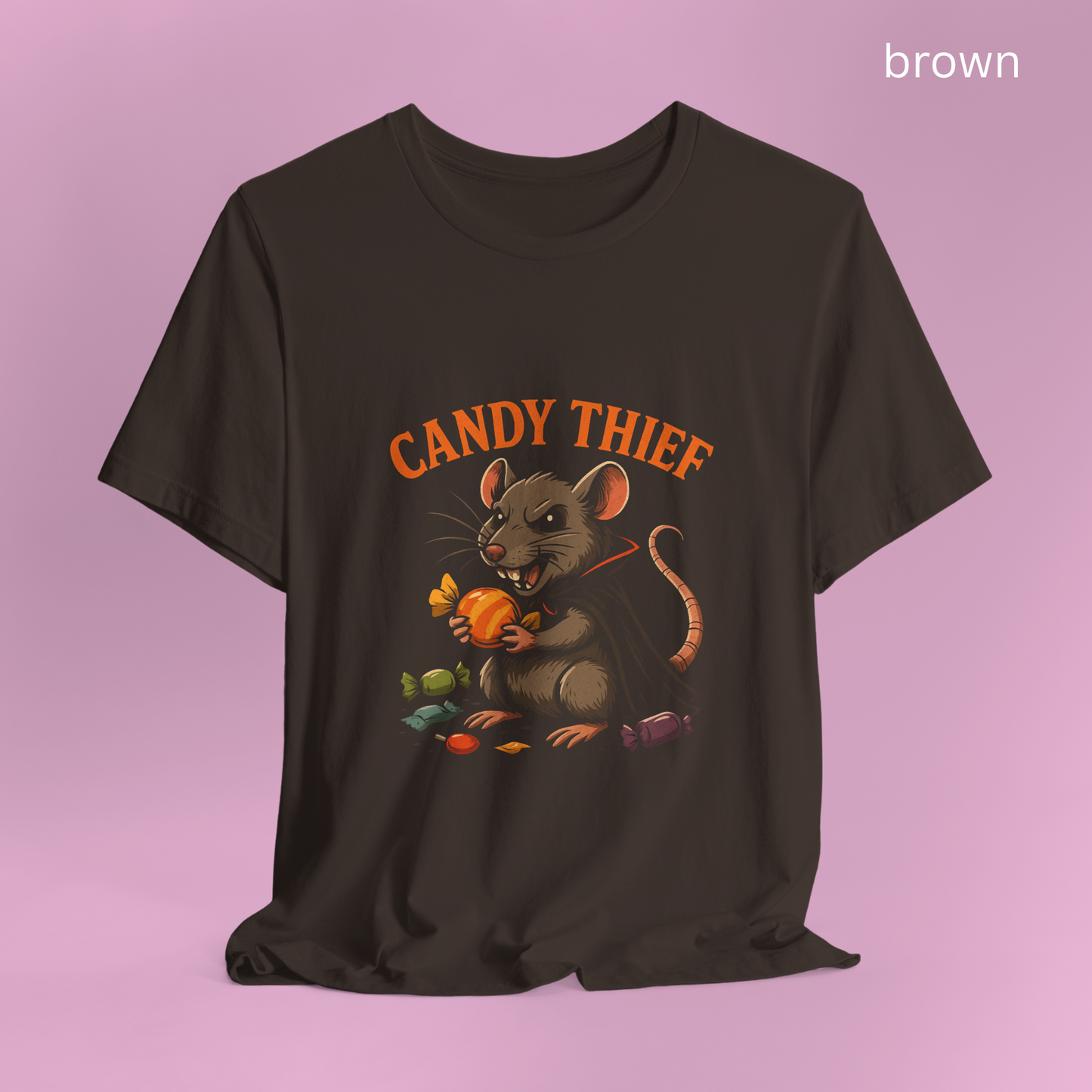 Creepy Cute Rat Shirt - Halloween Vampire Rodent Candy Thief Tee, Halloween Candy Thief Trick or Treat Tee