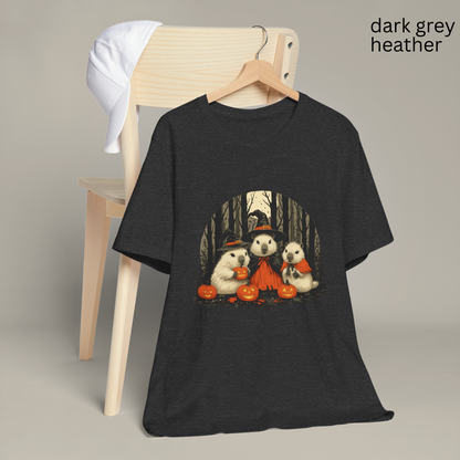 Witchcore Halloween T Shirt - Creepy Cute Capybara Tee, Funny Witch Capybara Trio, Dark Humor Top, Spooky Pumpkin Gift, Spooky Season