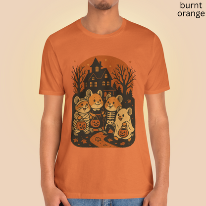 Halloween Mice T Shirt - Trick or Treat Graphic Tee
