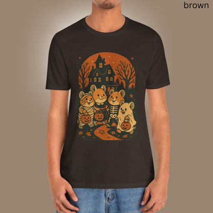 Halloween Mice T Shirt - Trick or Treat Graphic Tee