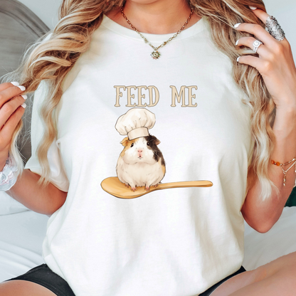 Guinea Pig Feed Me T Shirt - Funny Pet Lover Gift