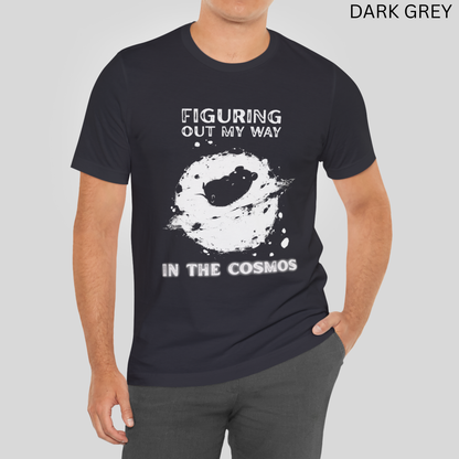 Figuring Out My Way in the Cosmos - Lost Rodent in Galaxy Graphic Tee