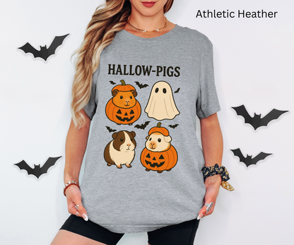 Hallow-Pigs Pumpkin Ghost Tee - Halloween Guinea Pigs Shirt