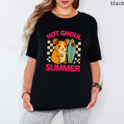 Guinea Pig T Shirt Hot Ghoul Summer -Retro Surf Graphic Tee