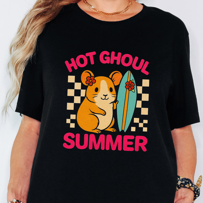 Guinea Pig T Shirt Hot Ghoul Summer -Retro Surf Graphic Tee