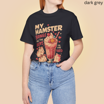 My Hamster Brings All the Boys T Shirt - Milkshake Parody Graphic Tee