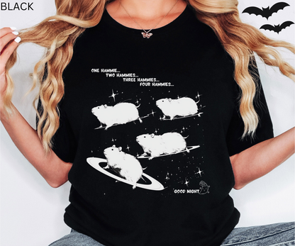 One Hammie Two Hammies - Hamster in Space Shirt