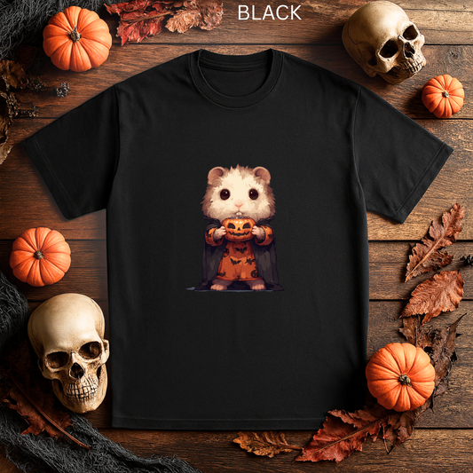 Spooky Halloween T-Shirt - Cute Halloween Pixelated Hamster Tee, Shirt, Pumpkin gift, Spooky Clothing