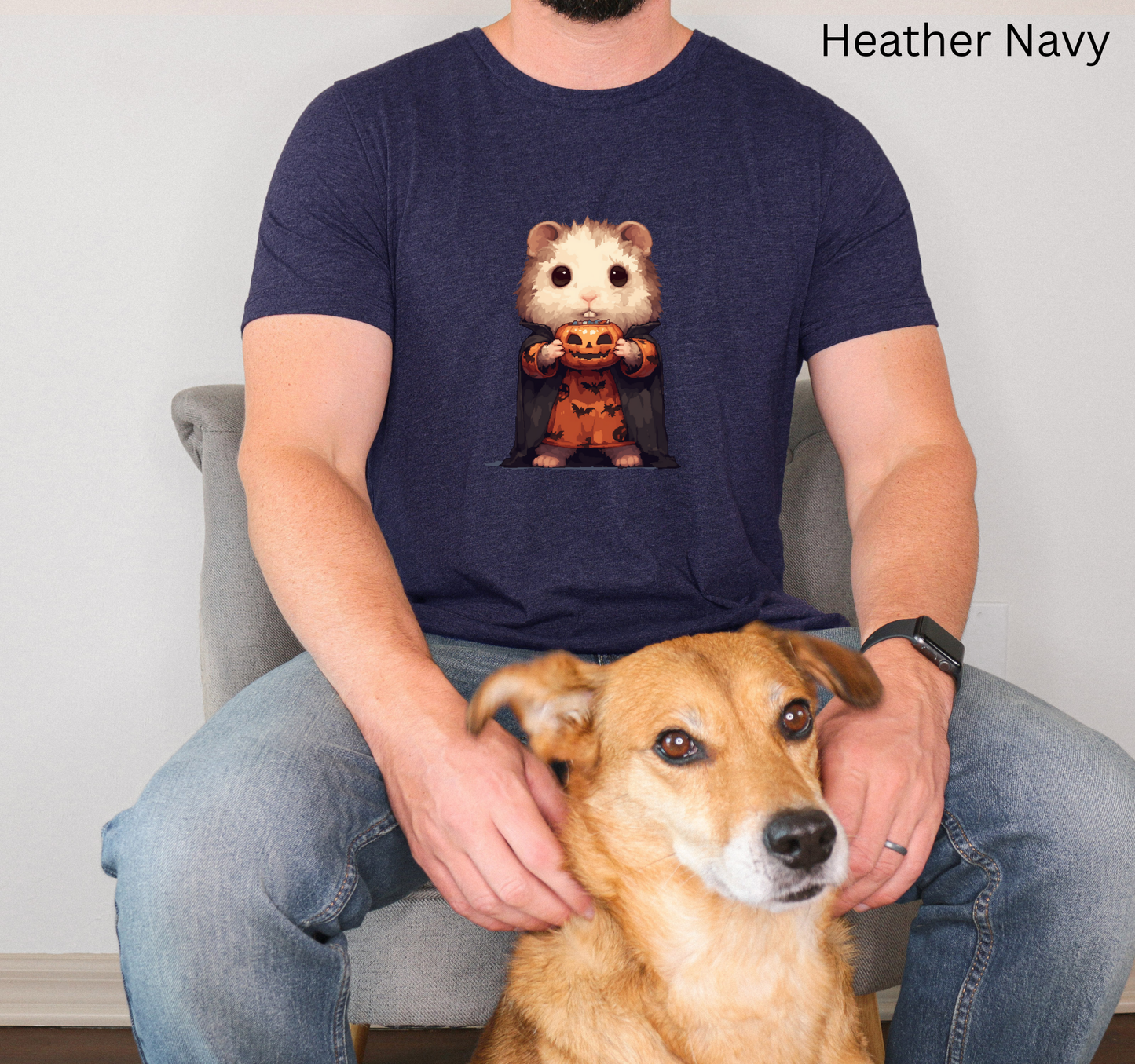Spooky Halloween T-Shirt - Cute Halloween Pixelated Hamster Tee, Shirt, Pumpkin gift, Spooky Clothing