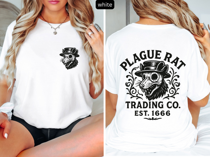 Plague Rat Black Death - Middle Ages & Dark Humor Tee