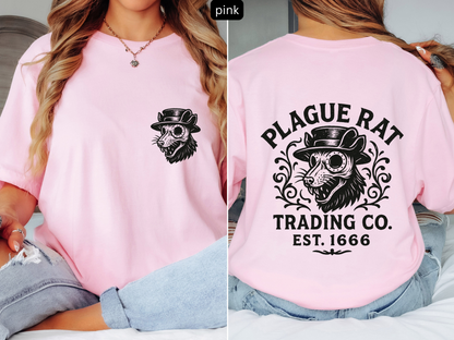 Plague Rat Black Death - Middle Ages & Dark Humor Tee