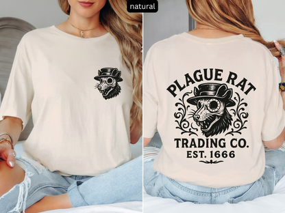 Plague Rat Black Death - Middle Ages & Dark Humor Tee