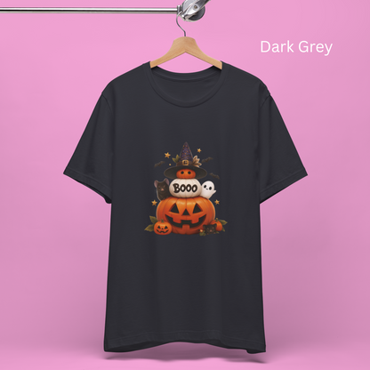 BOO Pumpkin Ghost Shirt - Mice and Witchy Pumpkin