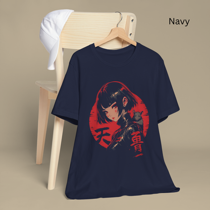Anime Rat Girl Shirt - Japanese Cyberpunk Streetwear Tee