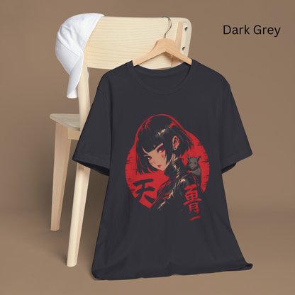 Anime Rat Girl Shirt - Japanese Cyberpunk Streetwear Tee