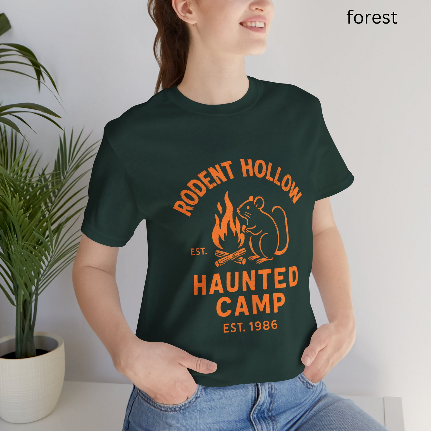 Rodent Hollow Haunted Camp T Shirt - Vintage Halloween Tee, Gothic Dark Humor Top, Spooky Campfire Gift, Spooky Campfire Style, Camping