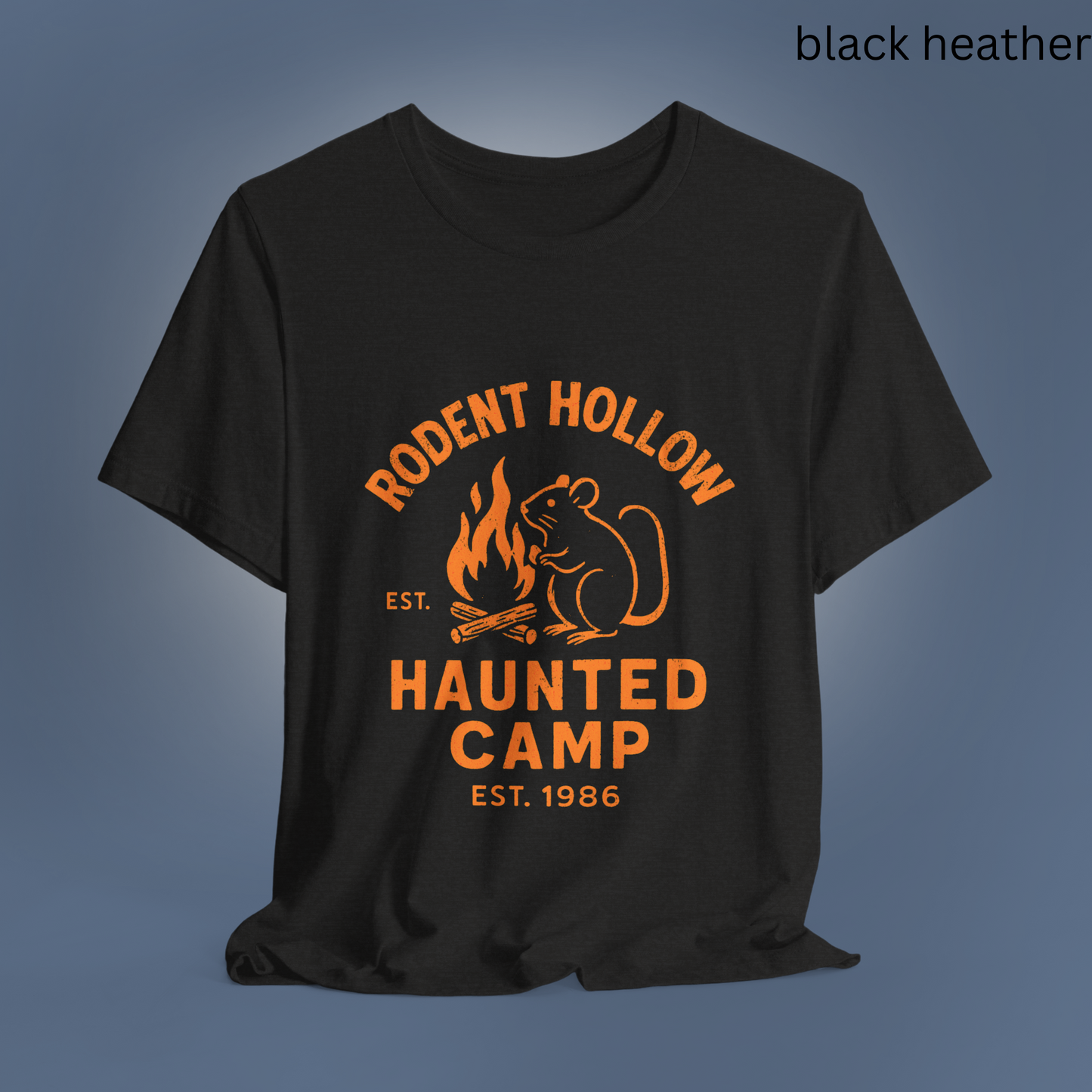 Rodent Hollow Haunted Camp T Shirt - Vintage Halloween Tee, Gothic Dark Humor Top, Spooky Campfire Gift, Spooky Campfire Style, Camping