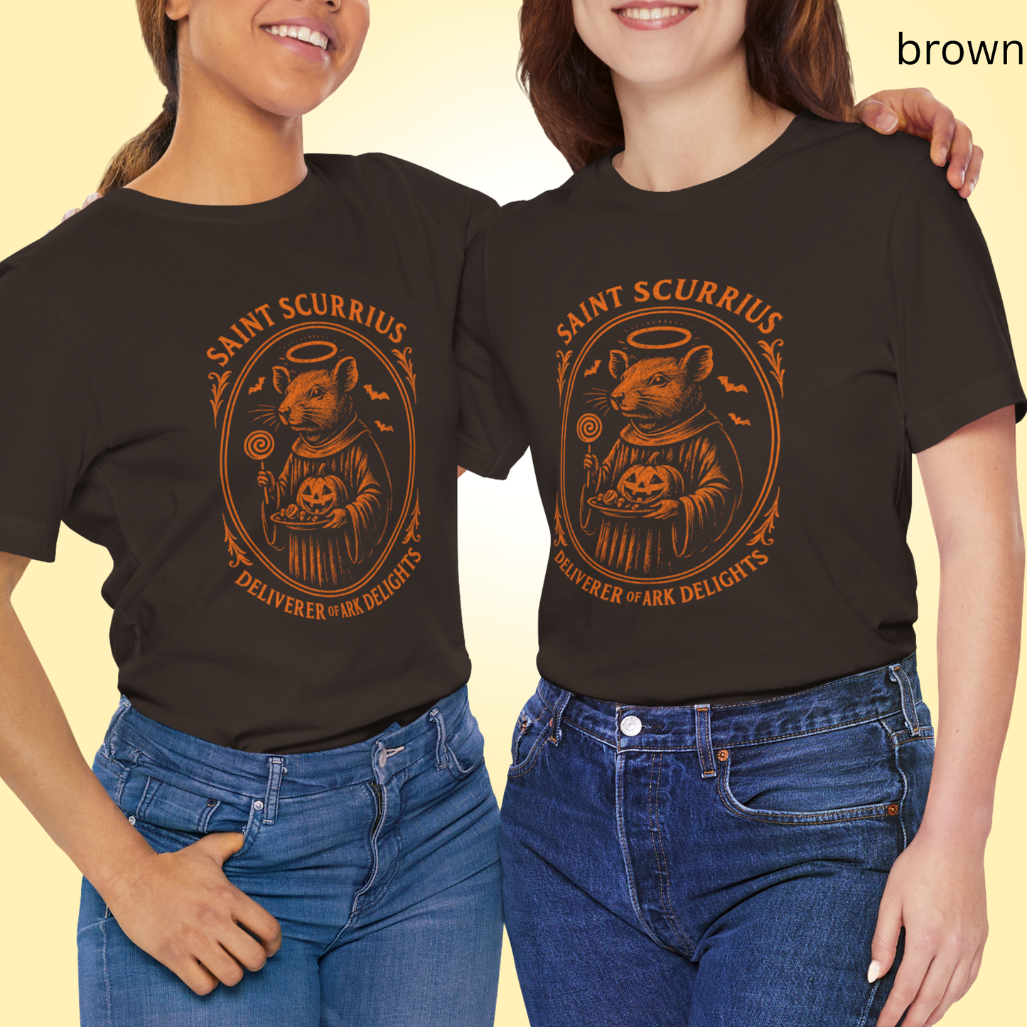 SAINT SCURRIUS Deliverer Of Ark Delights - Gothic Halloween T Shirt
