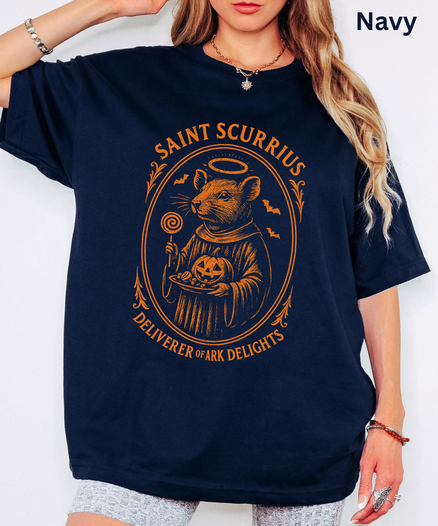 SAINT SCURRIUS Deliverer Of Ark Delights - Gothic Halloween T Shirt