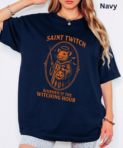 SAINT TWITCH Warden of The Witching Hour - Gothic Halloween T Shirt