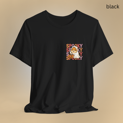 Halloween Pocket size T Shirt design - Spooky Cute Ghost Hamster Tee