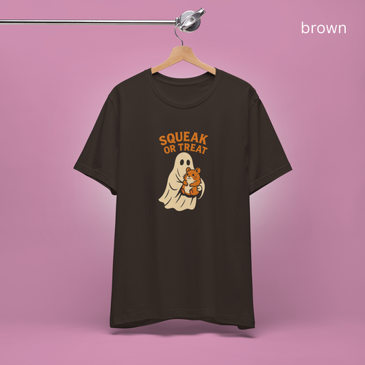 Ghost Hamster Halloween T Shirt - Funny Creepy Cute Tee, Trick or Treat Spooky Top, Unique Gift, Animal lovers, Party gift, Fall vibes