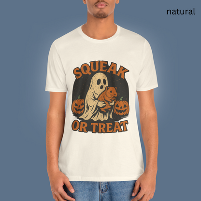 Squeak or Treat - Creepy Cute Halloween Ghost Guinea Pig Tee