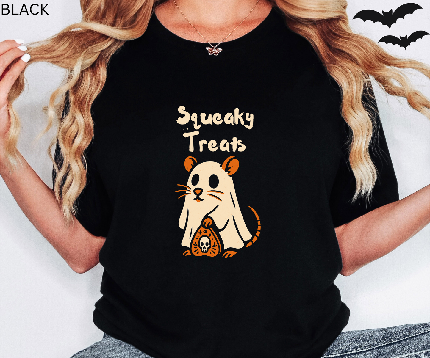 Ghostly Rat - Cute Halloween Unisex Shirt, Spooky Season, Trick or Treat, Creepy Cute Fall Shirt for Animal Lovers
