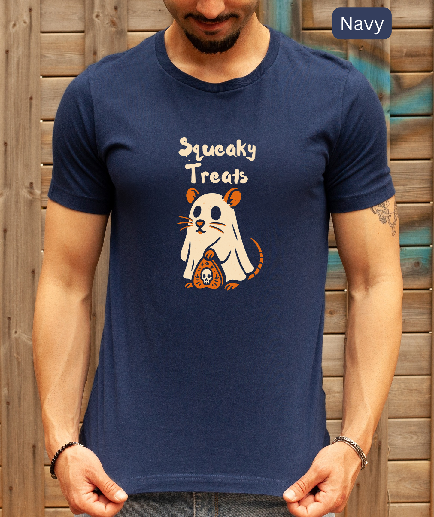 Ghostly Rat - Cute Halloween Unisex Shirt, Spooky Season, Trick or Treat, Creepy Cute Fall Shirt for Animal Lovers