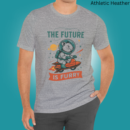 The Future Is Furry - Funny Sci-Fi T-Shirt