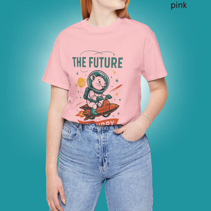 The Future Is Furry - Funny Sci-Fi T-Shirt