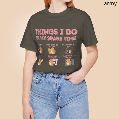 Pet Rat T-Shirt - Things I Do in My Spare Time