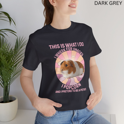 Guinea Pig This Is What I do Pink Tee