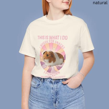 Guinea Pig This Is What I do Pink Tee