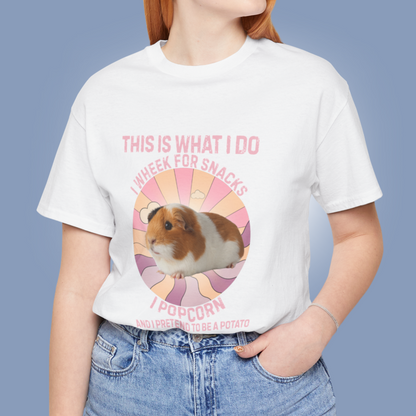 Guinea Pig This Is What I do Pink Tee