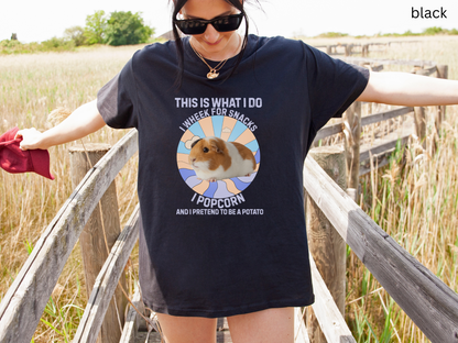 Guinea Pig This Is What I do Purple Tee