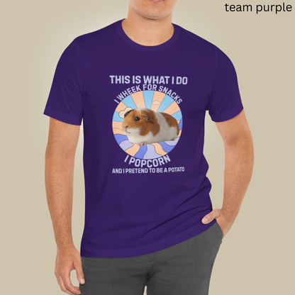 Guinea Pig This Is What I do Purple Tee