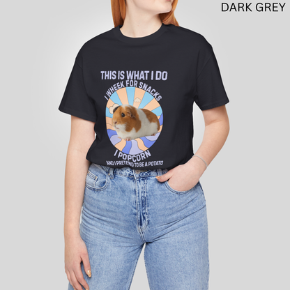 Guinea Pig This Is What I do Purple Tee