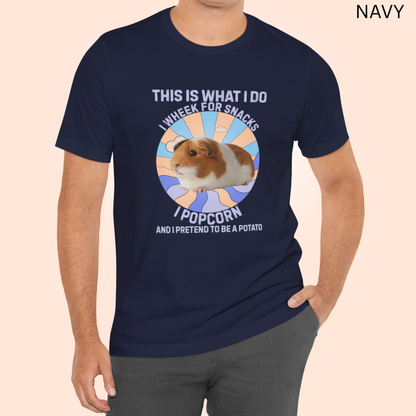 Guinea Pig This Is What I do Purple Tee