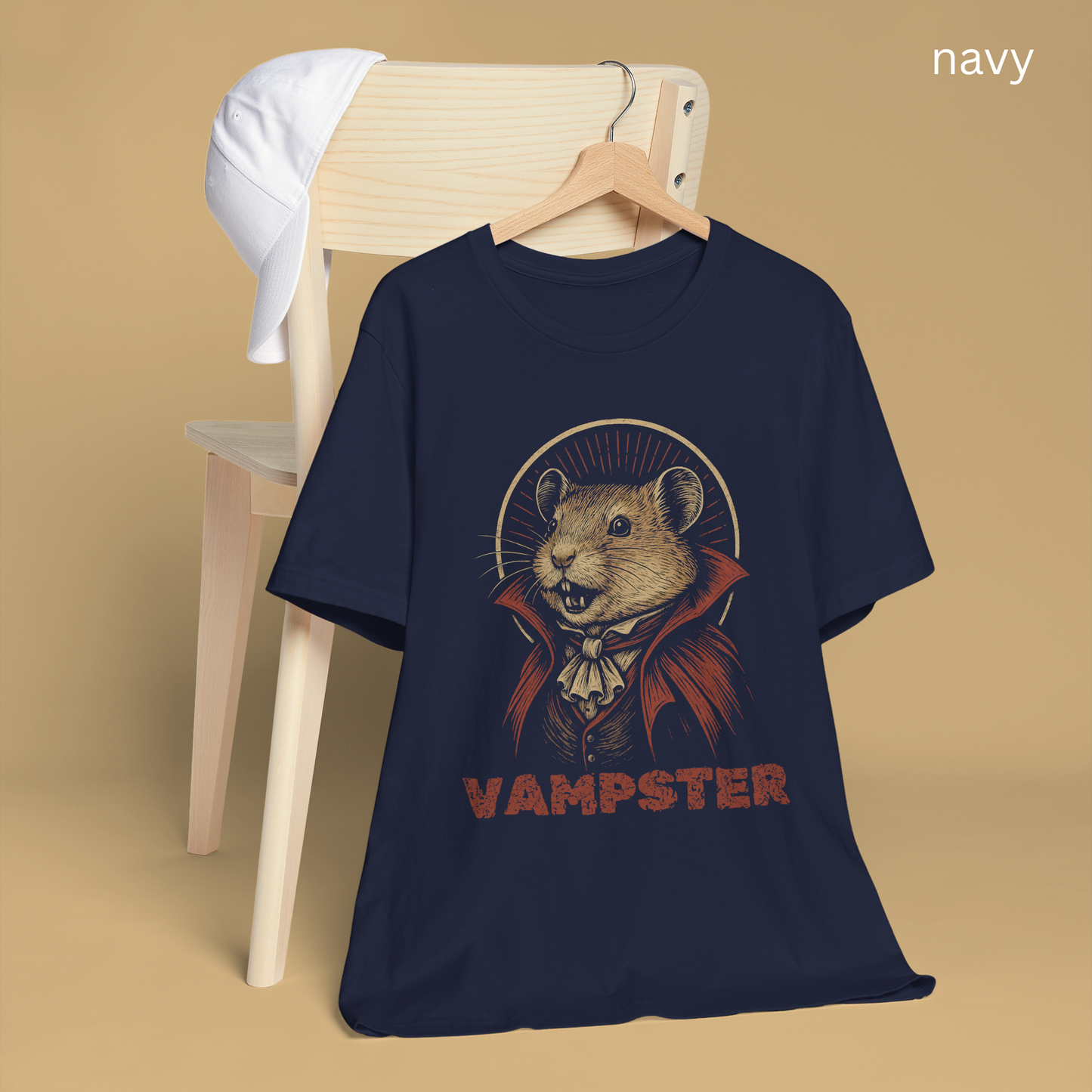 Vampire Vintage Halloween T-shirt, Funny Tee, Classic Horror Gift, Literature Shirt, Book Lover Gift, Hamster owner, Pet lovers, Spooky