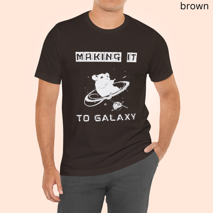 Cute Space T-Shirt - Kawaii Galaxy Mouse Graphic Tee