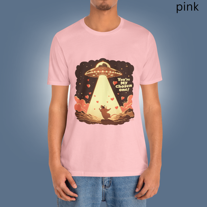 Funny Alien Abduction T-Shirt - You are My Chosen One Rat Graphic Tee